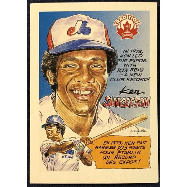 1992 NABISCO MONTREAL EXPOS - KEN SINGLETON
