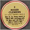 Image 2 : 1988 TOPPS COIN - ROGER CLEMENS