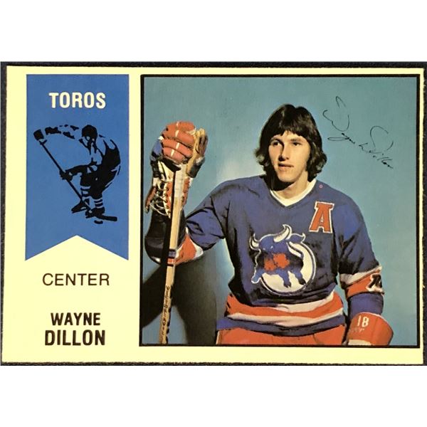 1974-75 O-PEE-CHEE WHA WAYNE DILLON ROOKIE CARD