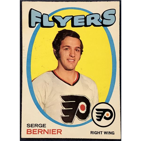 1971-72 O-PEE-CHEE SERGE BERNIER ROOKIE CARD
