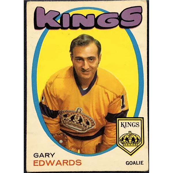 1971-72 O-PEE-CHEE GARY EDWARDS ROOKIE CARD