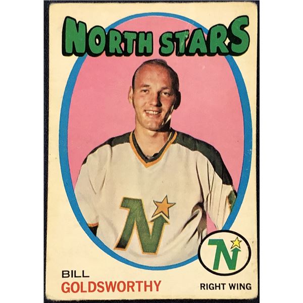 1971-72 O-PEE-CHEE BILL GOLDSWORTHY