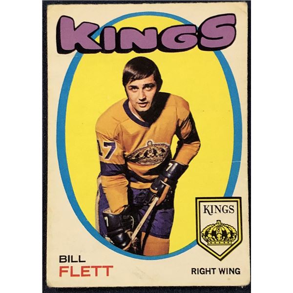 1971-72 O-PEE-CHEE BILL FLETT