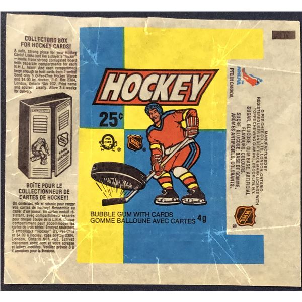 1983-84 O-PEE-CHEE NHL HOCKEY WRAPPER