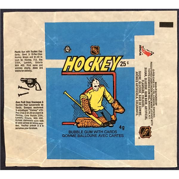 1982-83 O-PEE-CHEE NHL HOCKEY WRAPPER