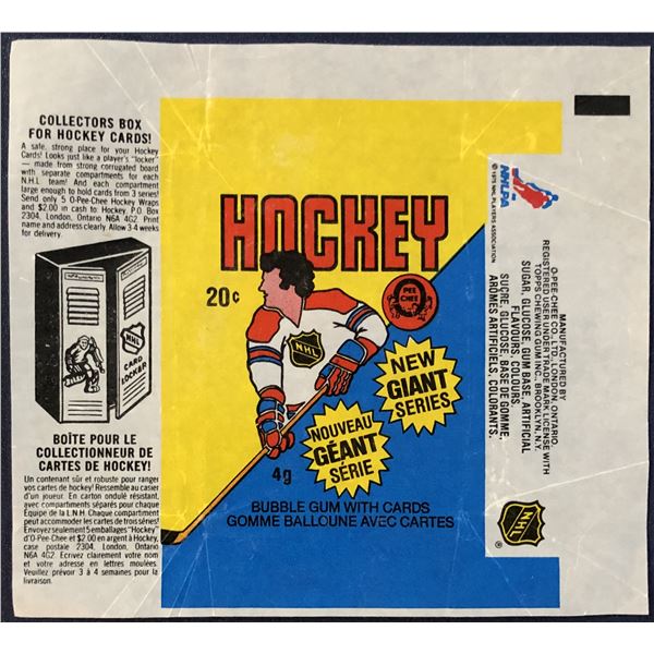 1980-81 O-PEE-CHEE NHL HOCKEY WRAPPER