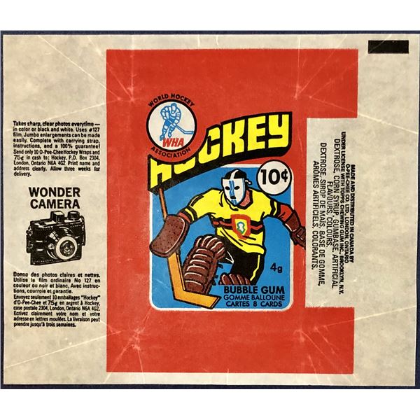 1976-77 O-PEE-CHEE WHA HOCKEY WRAPPER