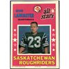Image 1 : 1971 O-PEE-CHEE CFL POSTER - RON LANCASTER (HOF)