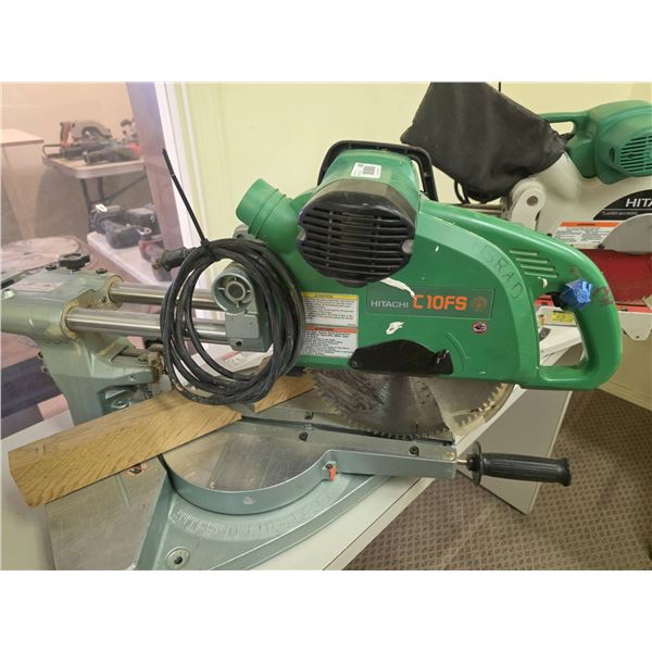 Hitachi C10FS Compound Miter Saw with Dual Slide Rails
