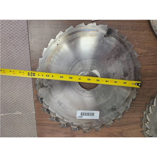 Three Circular Saw Blades Measuring Approximately 12 Inches