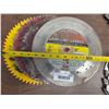 Image 1 : 4 Circular Saw Blades with Measuring Tape for Size Reference