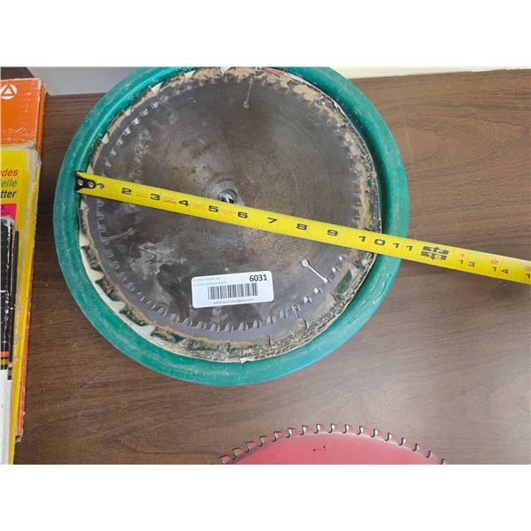 14-Inch Carbide-Tipped Circular Saw Blade With Green Mounting