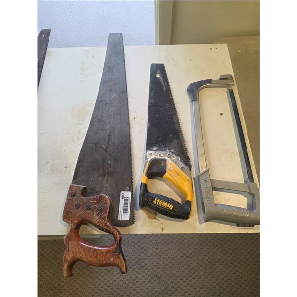 Hand Saw, Stanley Saw, and Hacksaw Tool Set