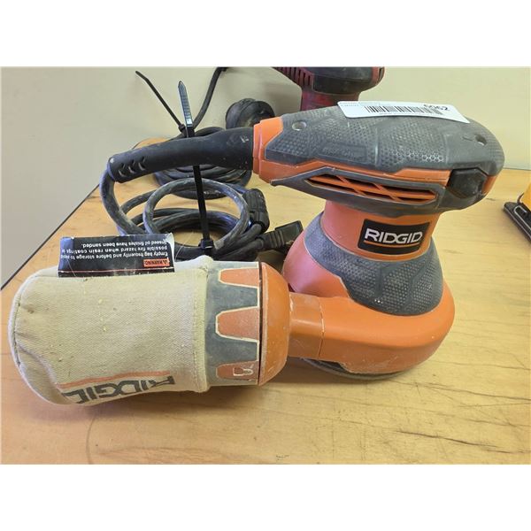 Ridgid 5-Inch Random Orbital Sander CS1203ND1 with 120V, 3.0A, 60Hz