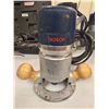 Image 1 : Bosch 1617EVS Router Motor with Adjustable Base and Wooden Handles