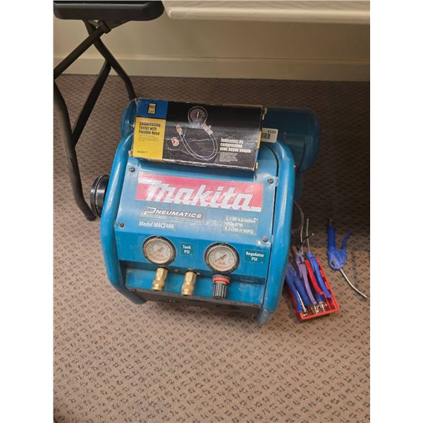 Makita Pneumatic Air Compressor MAC2400 with Accessories