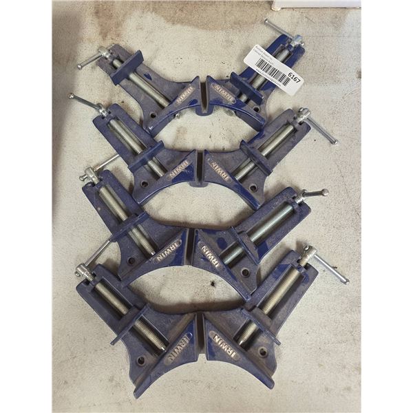 Four Irwin Corner Clamps with Adjustable Jaws