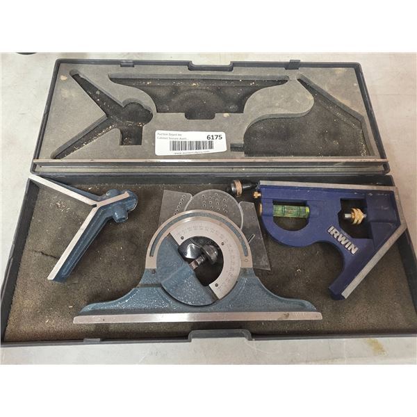 Irwin Combination Square and Protractor Tool Set with Multiple Attachments