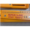 Image 2 : Quick-Line Stair Square Measuring Tool with Ruler Markings