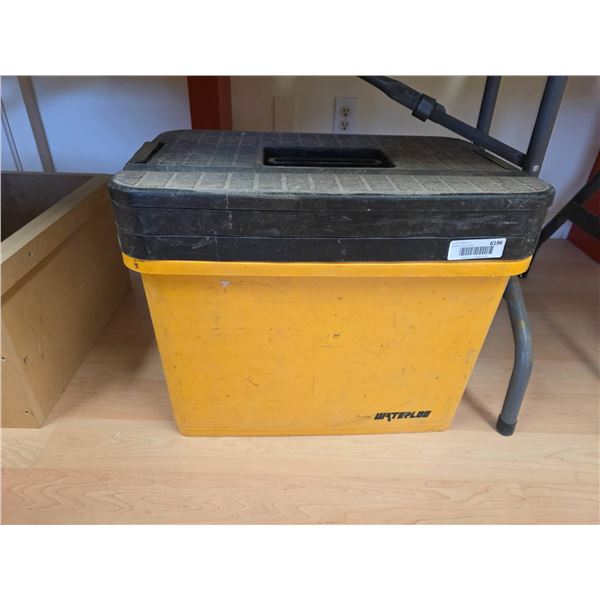 Waterloo Yellow and Black Tool Box with Integrated Organizer