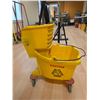 Image 1 : Yellow Mopping Bucket with Wringer and Wheels