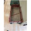 Image 2 : Red And Wood Express Wagon With Metal Frame And Tires