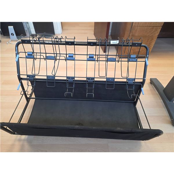 Metal Rack With Adjustable Holders and Wheels – 46″Lx27″D