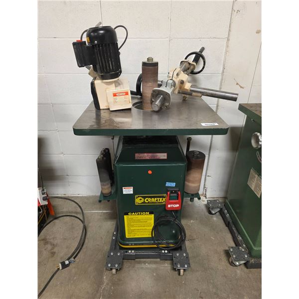 Craftex B1970 Spindle Sander with 1 HP Motor and stock feeder