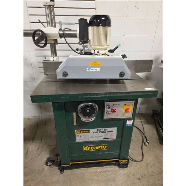 Craftex B2608 Heavy Duty Wood Spindle Shaper with Stock Feeder
