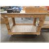 Image 1 : Wooden Workbench On Casters – no contents