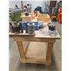 Image 2 : Wooden Workbench On Casters – no contents