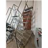 Image 2 : Metal Rolling Industrial 9 step Staircase with Handrails