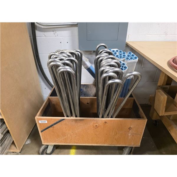 Stainless Steel U-Bend Tubes with Protective Covers, Approx. 50 Units
