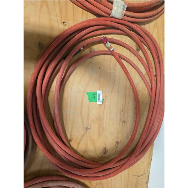 Red Industrial Hose with Fittings