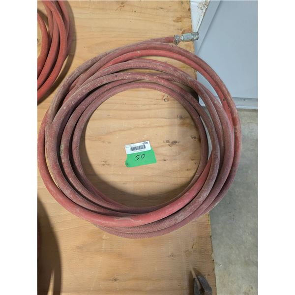 50 ft Heavy-Duty Red Industrial Hose
