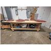 Image 1 : Large Wood Shop Table 120X54X38″