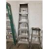Image 1 : 6′ Aluminum Step Ladder with Reinforced Support Hinges