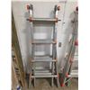 Image 1 : Aluminum Adjustable folding Ladder