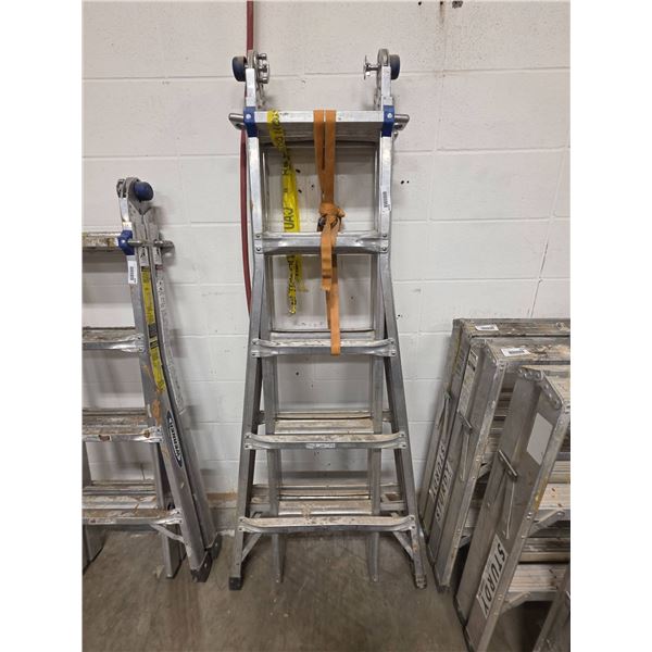 Werner Multi-Position Aluminum Ladder with Adjustable Locks