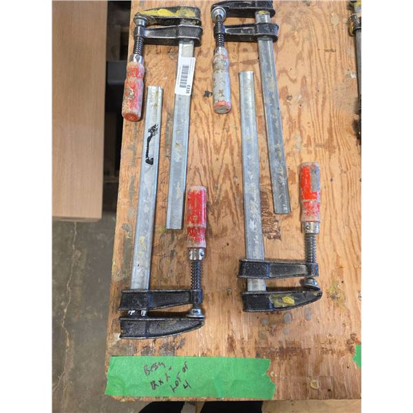 Lot of 4 Bessey Bar Clamps, 24-Inch Length