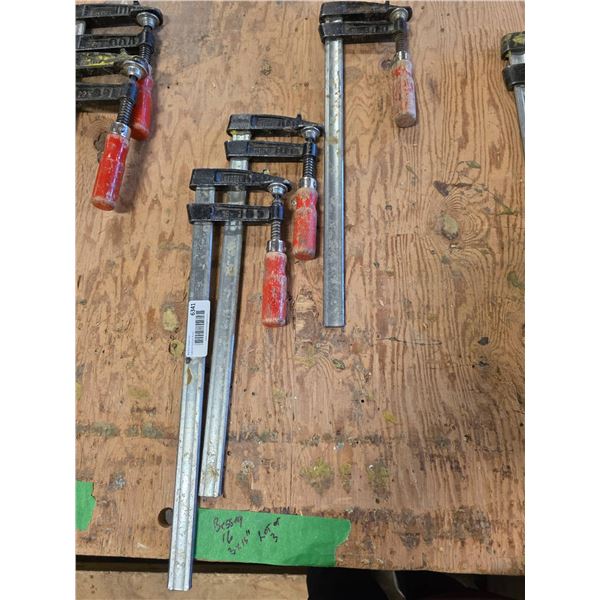 Lot of 3 Bessey 16-Inch Bar Clamps