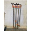 Image 1 : Four 4-Foot Pipe Clamps with Adjustable Fixtures