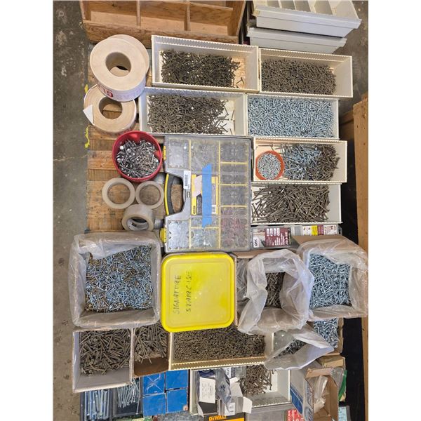 PALLET LOT- Hardware Fasteners and Accessories Collection