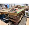 Image 3 : Large rolling work table approx 5×10 ft