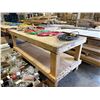 Image 2 : Large rolling work table approx 4×8 ft