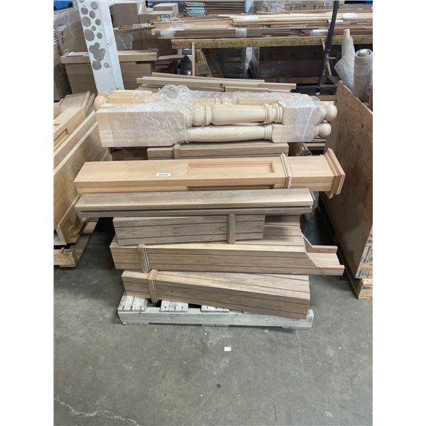 Wooden Staircase Components and Balusters Lot