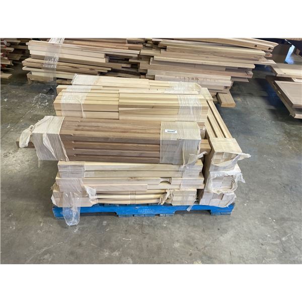 Hardwood Lumber Lot Assorted Sizes and Species on Pallet