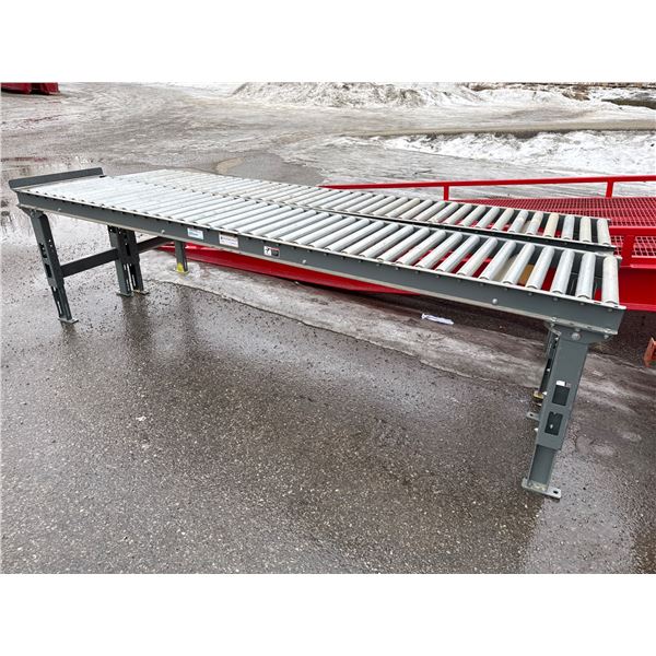 Metal Gravity Roller Conveyor System with Adjustable Steel Frame