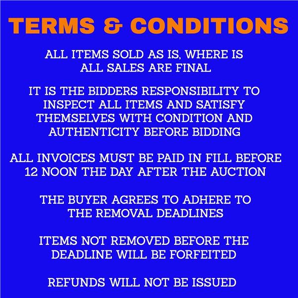 TERMS & CONDITIONS - PLEASE READ