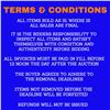 Image 1 : TERMS & CONDITIONS - PLEASE READ